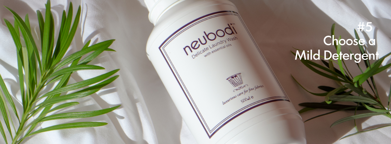 Choose a mild hypoallergenic detergent to maintain fabric quality and avoid skin irritation